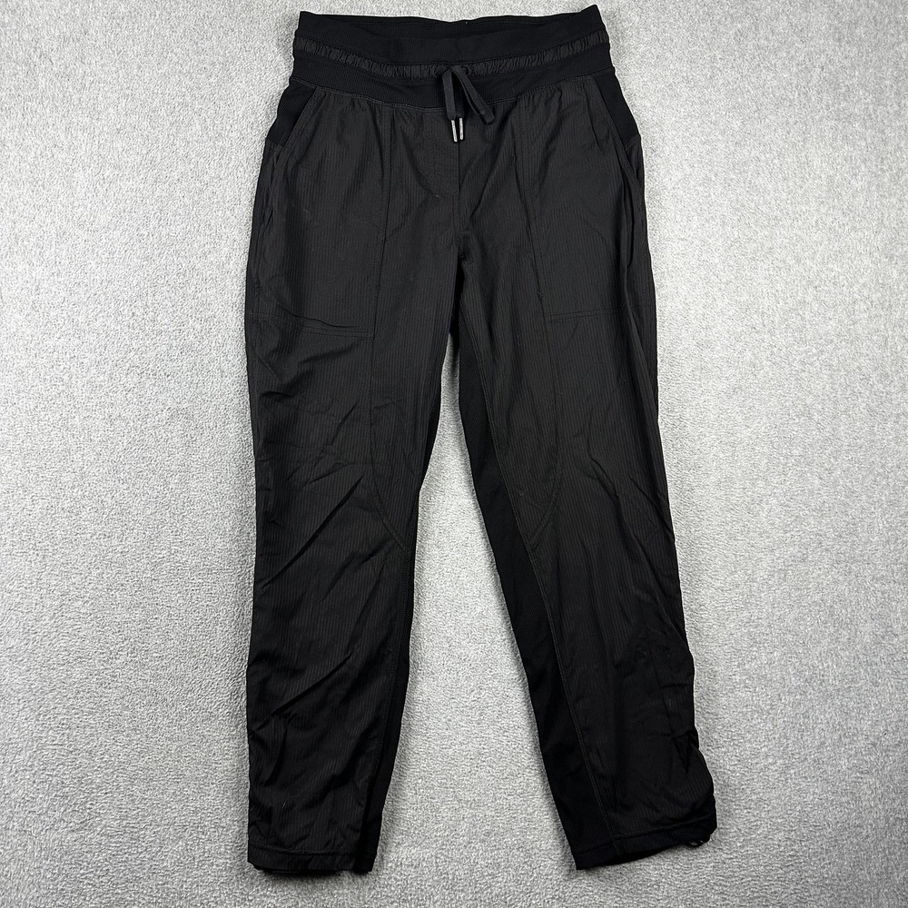 Lululemon Pants Womens 26x24 Black Athleisure Jogger Style Drawstring Waist